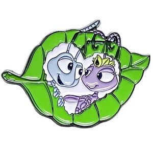 A Bugs Life Enamel Pin, Flik & Princess Atta Love Story Enamel Pin